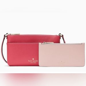 Kate Spade Sadie Crossbody Set Tropical Pink